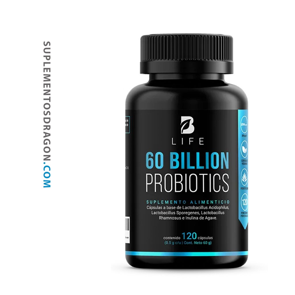 60 BILLONES DE PROBIÓTICOS - 120 CAPS 500 MG