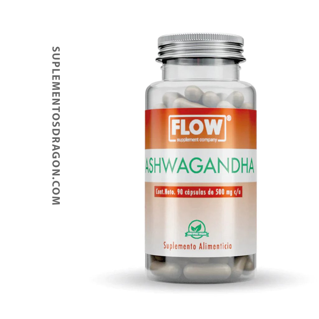ASHWAGANDHA FLOW - 90 CÁPSULAS DE 500 MG C/U