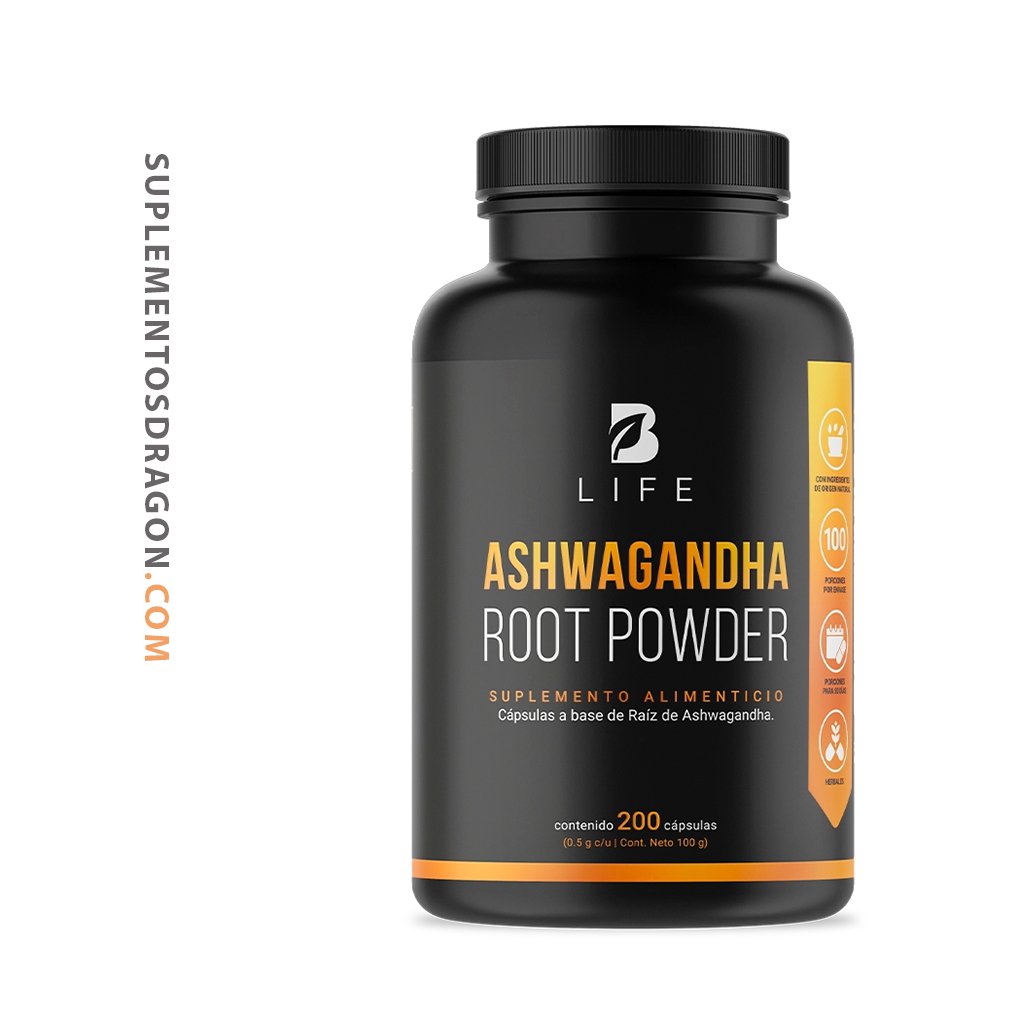 ASHWAGANDHA ROOT POWDER - 200 CÁPSULAS
