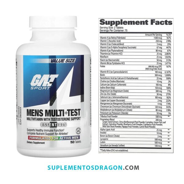 MENS MULTI VITAMIN + TEST - 150 CT