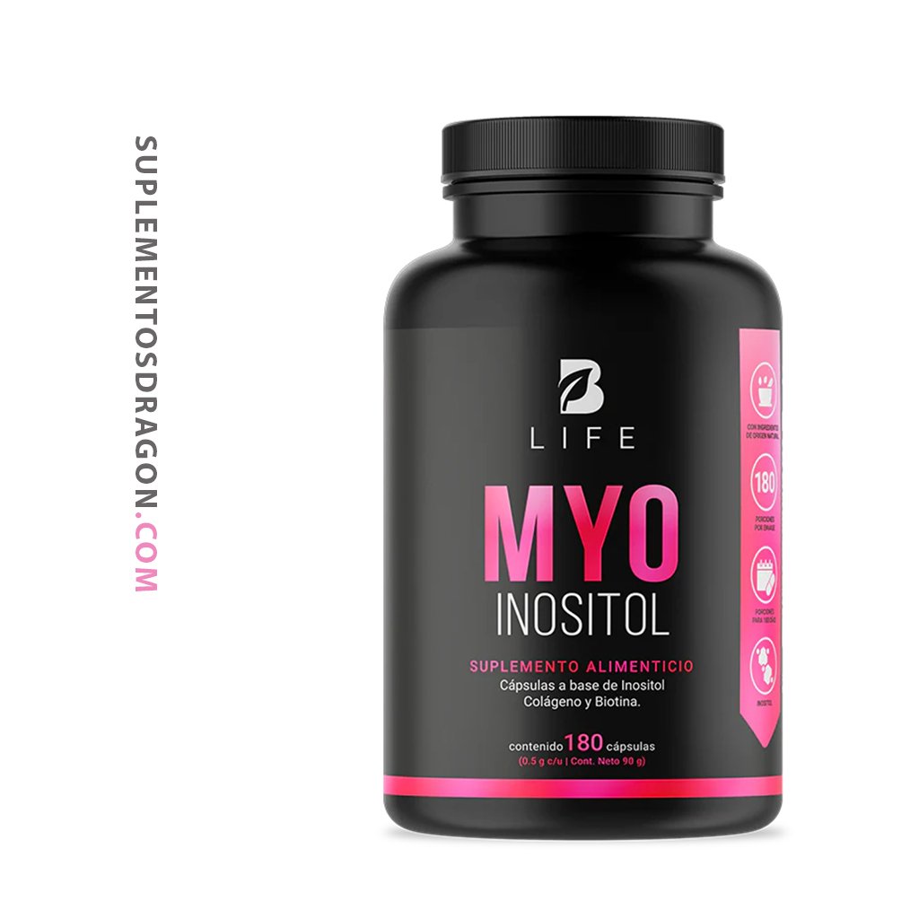 MYO INOSITOL | INOSITOL PURO - 180 CAPSULAS 500 MG