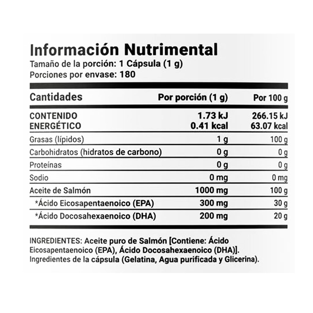 OMEGA 3 ACEITE PURO DE SALMÓN BLIFE - 180 CAPSULAS - Image 3