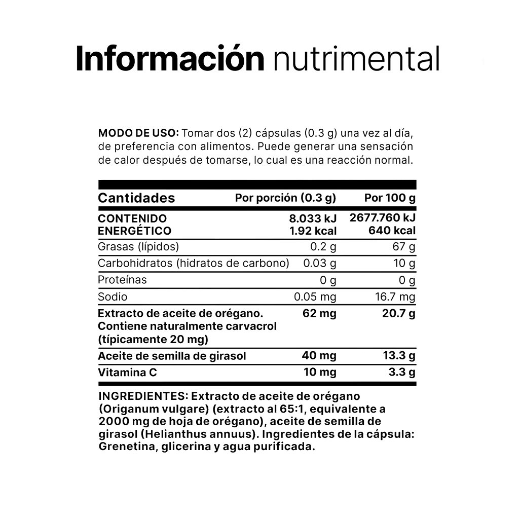 OREGANO OIL - 300 CÁPSULAS - Image 3