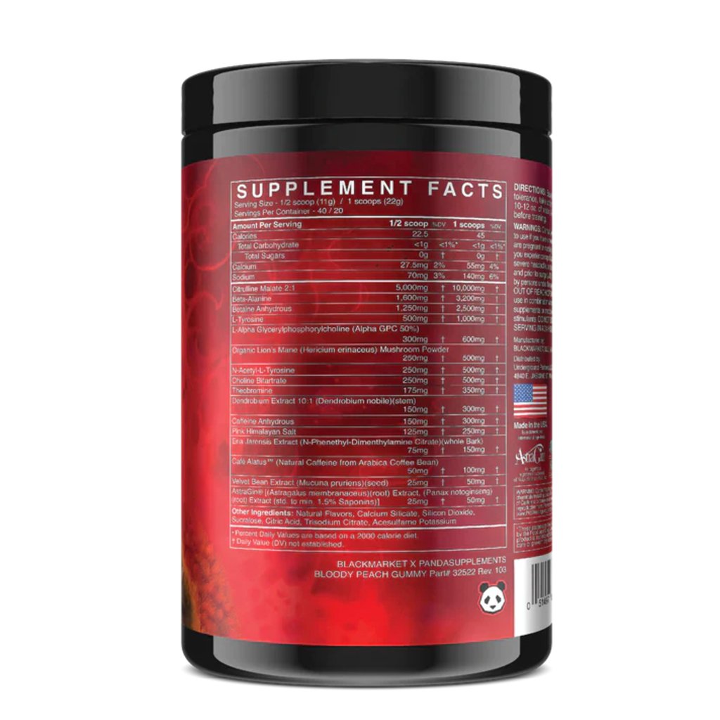 PANDA VS GORILLA BLACKMARKET PRE WORKOUT - 20 SERVICIOS - Image 2