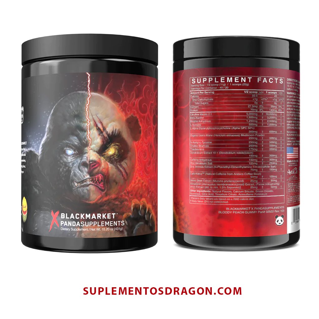 PANDA VS GORILLA BLACKMARKET PRE WORKOUT - 20 SERVICIOS