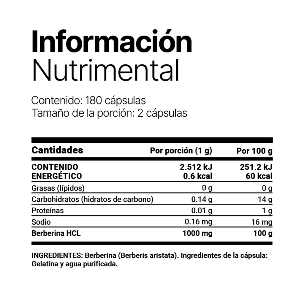 PURE BERBERINE - 180 CÁPSULAS - Image 3